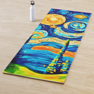 Tapis De Yoga Starry Surrealism Inspiré Art