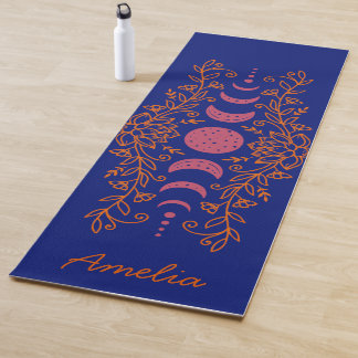 Tapis De Yoga Stars célestes de la phase colorée de la lune Lotu