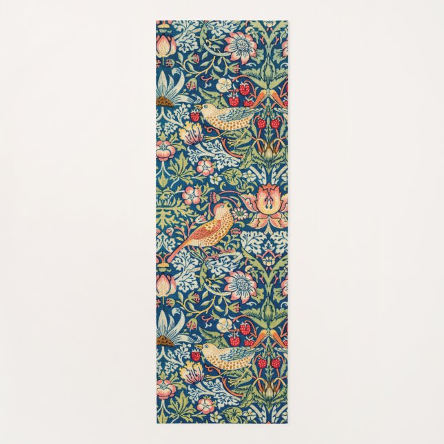 Tapis De Yoga Strawberry Thief, William Morris (Devant)