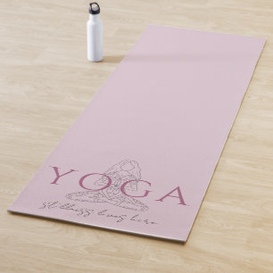Tapis De Yoga Studio de Yoga Pose Lotus Minimaliste