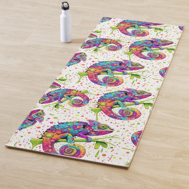 Tapis De Yoga Style d'aquarelle des teintures Chameleon (En situation)