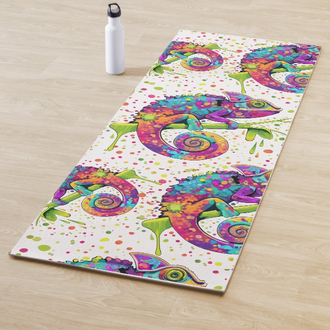 Tapis De Yoga Style d'aquarelle des teintures Chameleon (En situation)