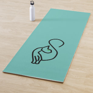 Tapis De Yoga Style Kitty Cat Outline