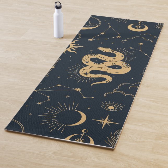 Tapis De Yoga Sun and Moon -Astronomy Witch (En situation)
