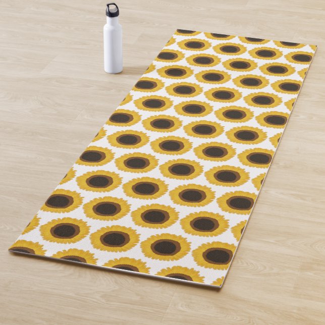 Tapis De Yoga Sunflowers (En situation)