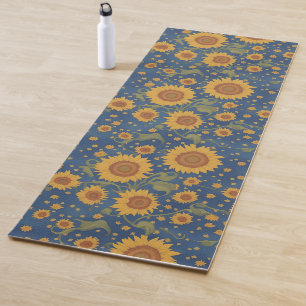 Tapis De Yoga Sunflowers & Stars inspirés par Van Gogh Yoga Mat