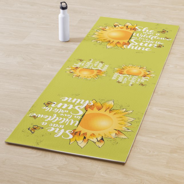 Tapis De Yoga Sunshine Sunflower Yoga (En situation)