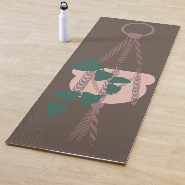 Tapis De Yoga Support de plante en macramé Pots de plantes à feu (En situation)
