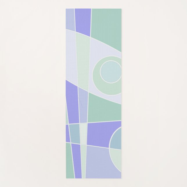 Tapis De Yoga Surf Abstrait Purple Green Yoga Mat (Devant)