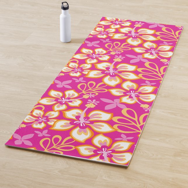 Tapis De Yoga Surf JUNGLE (COMBO ROSE) (En situation)