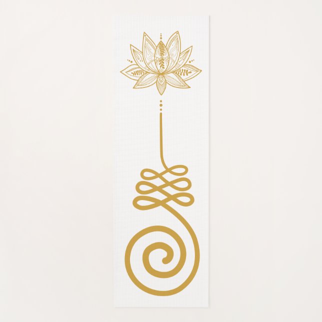 Tapis De Yoga Symbole bouddhiste unalome (Devant)
