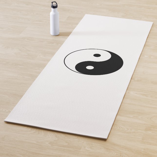 Tapis De Yoga Symbole Yin et Yang (Taijitu taoïste) (En situation)