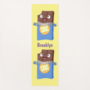 Tapis De Yoga Sympa chocolat chocolat bonbon bar personnage de d