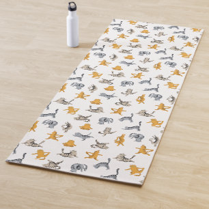 Tapis De Yoga Tabby chats faisant yoga Yoga Mat
