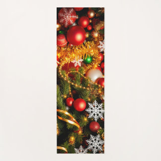 Tapis De Yoga tableau festif des décorations de Noël