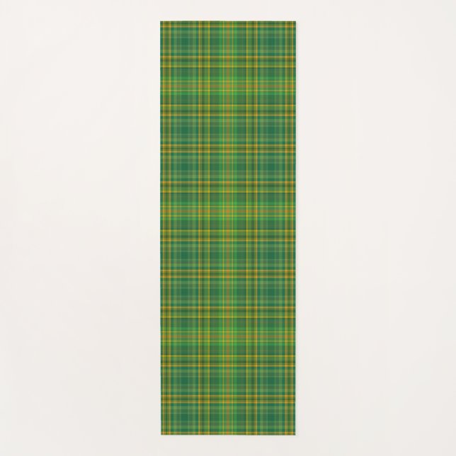 Tapis De Yoga Tartan vert riche (Plaid) (Devant)
