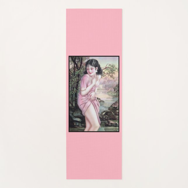 Tapis De Yoga Tease en Stream Oasis par Shanghai China Girl (Devant)