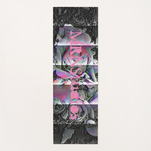 Tapis de Yoga Techno Bouquet (Devant)