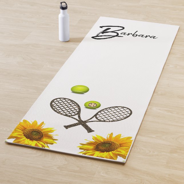 Tapis De Yoga Tennis de tournesol Yoga Mat (En situation)