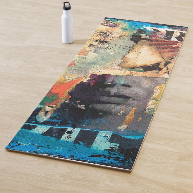 Tapis De Yoga Tête de collage (En situation)