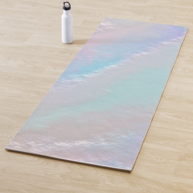 Tapis De Yoga Texture arc-en-ciel Abstraite (En situation)
