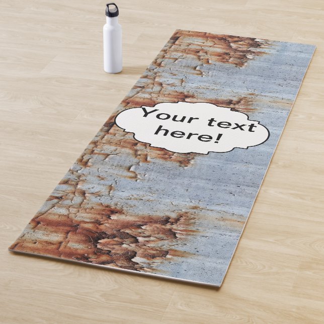 Tapis De Yoga Texture de peinture d'épluchage (En situation)