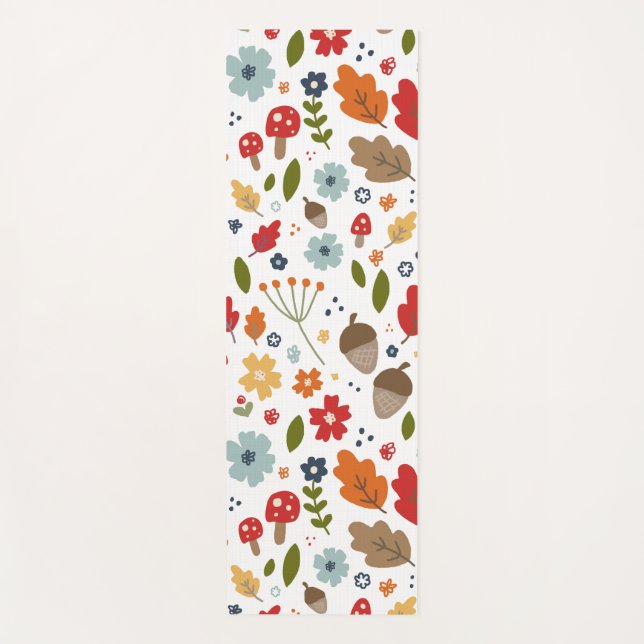 Tapis De Yoga Thanksgiving Automne Couleurs Thanksgiving Holiday (Devant)
