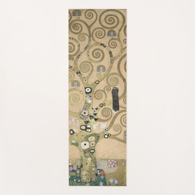 Tapis De Yoga The Tree of Life, Gustav Klimt OIl Painting  (Devant)