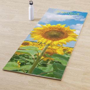 Tapis De Yoga Thème de Yoga Mat au tournesol personnalisé Prem