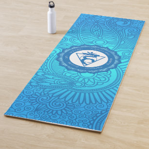 Tapis De Yoga Throat Chakra Yoga Mat - 05p