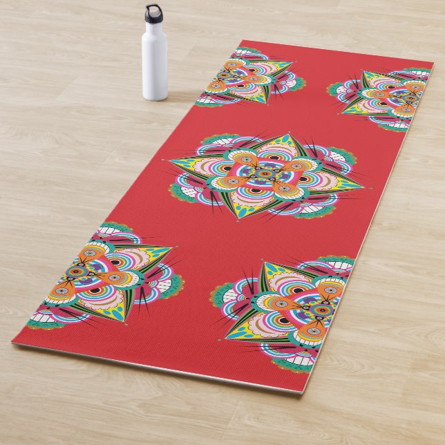 Tapis De Yoga Tiger Dragon Mandala Yoga Mat (En situation)