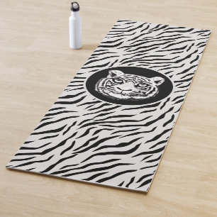 Tapis De Yoga Tigre blanc sauvage moderne Motif Yoga Mat