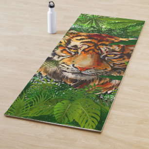 Tapis De Yoga Tigre de la Jungle Yoga Mat Tigre coloré