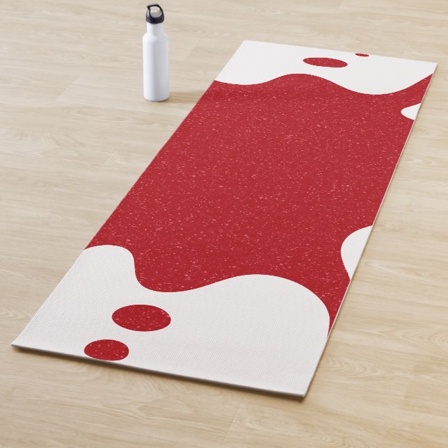 Tapis de Yoga Tomato Red Splash – Personnalisable (En situation)
