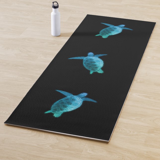 Tapis De Yoga Tortue bleue (En situation)