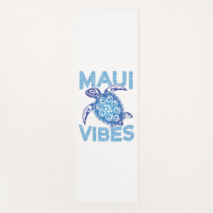 Tapis De Yoga Tortue bleue polynésienne Maui Vibes
