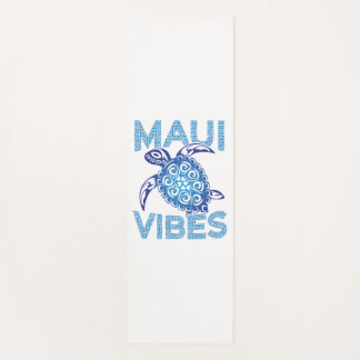 Tapis De Yoga Tortue bleue polynésienne Maui Vibes