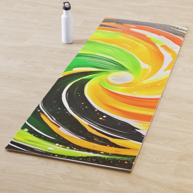 Tapis De Yoga Tourbillon de couleur (En situation)