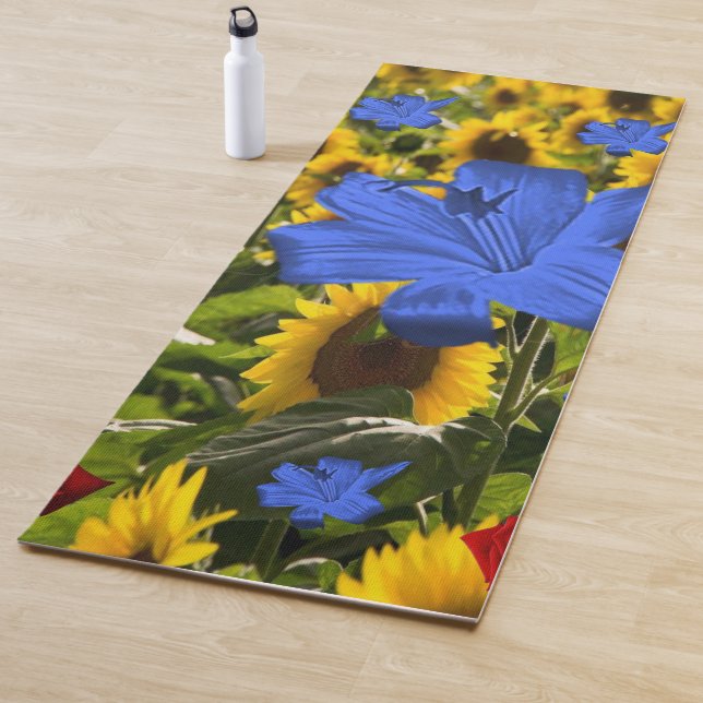 Tapis de Yoga Tournesol (En situation)