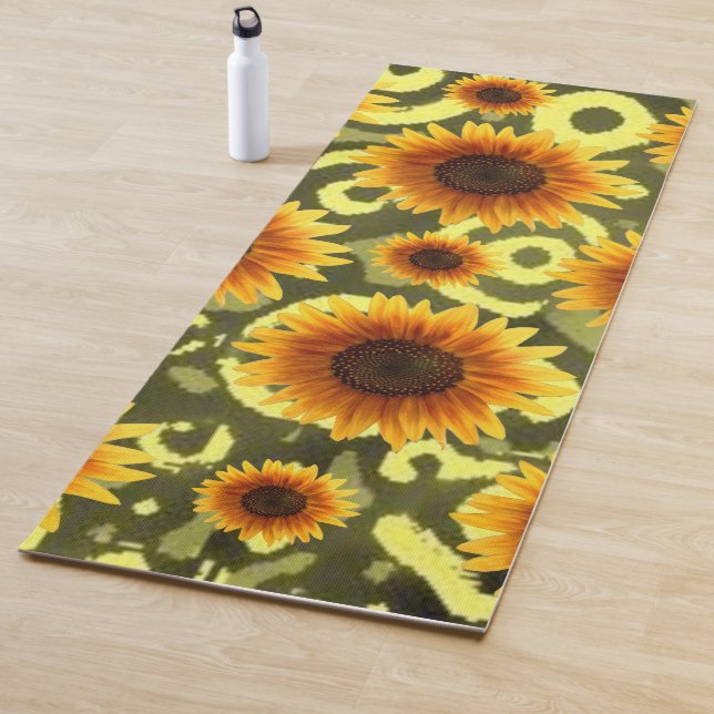 Tapis de Yoga Tournesol (En situation)