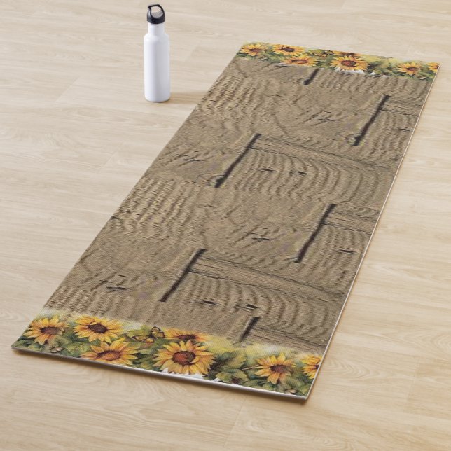 Tapis de Yoga Tournesol (En situation)