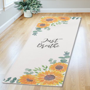 Tapis De Yoga Tournesol Eucalyptus Vert Yoga Citation