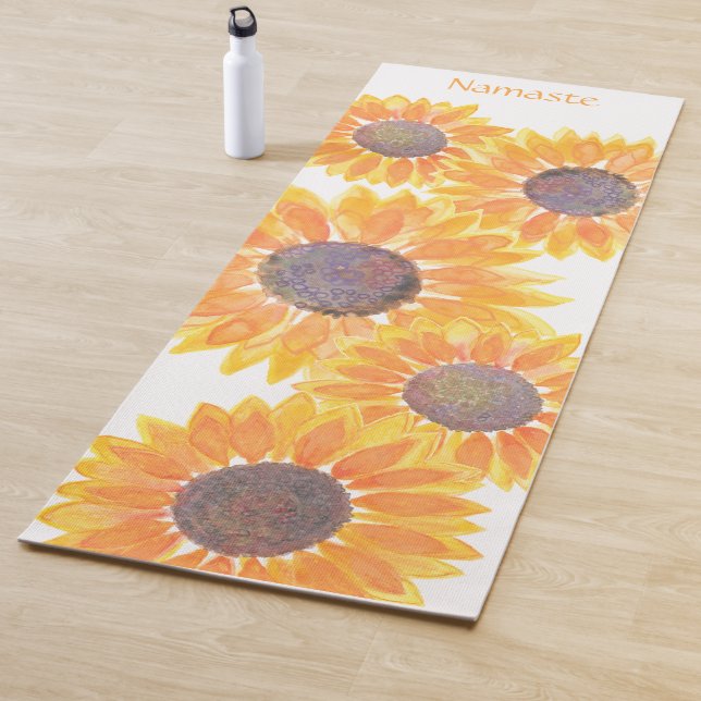 Tapis De Yoga Tournesol Namaste (En situation)
