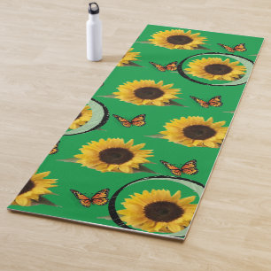 Tapis De Yoga Tournesol Papillon Yoga Mat