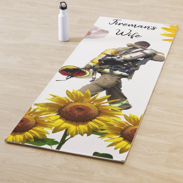 Tapis De Yoga Tournesol pompier Yoga Mat (En situation)