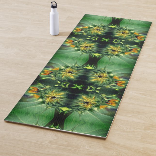 Tapis De Yoga Tournesol se dépliant Abstrait (En situation)