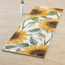 Tournesols Aquarelle Floral Jaune Peinture