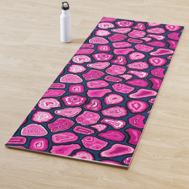 Tapis De Yoga Tranches d'agneau rose (En situation)
