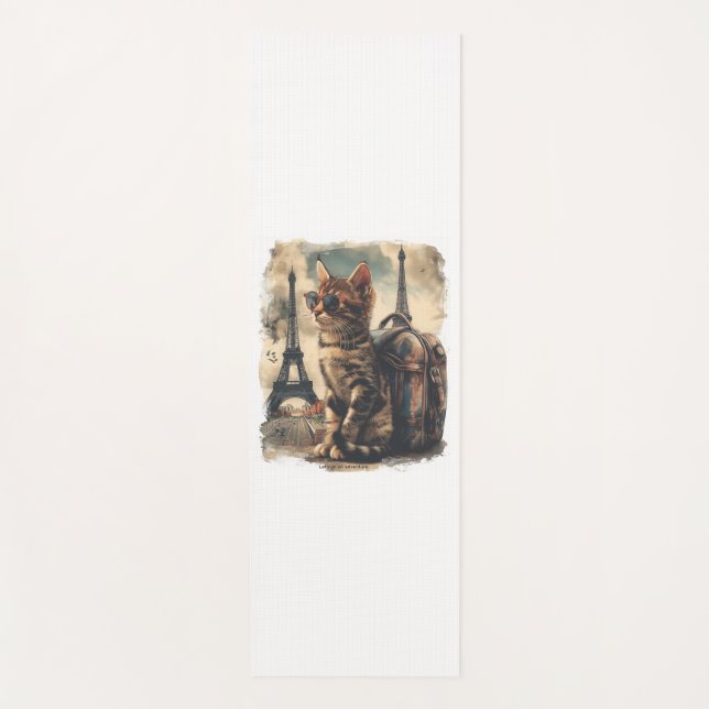 Tapis De Yoga Travel Buddy Cat (Devant)
