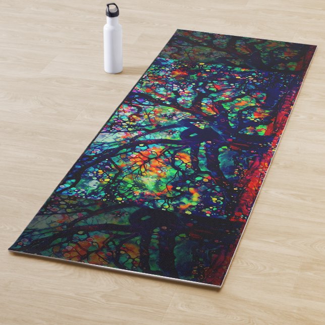 Tapis De Yoga Tree of Life (En situation)